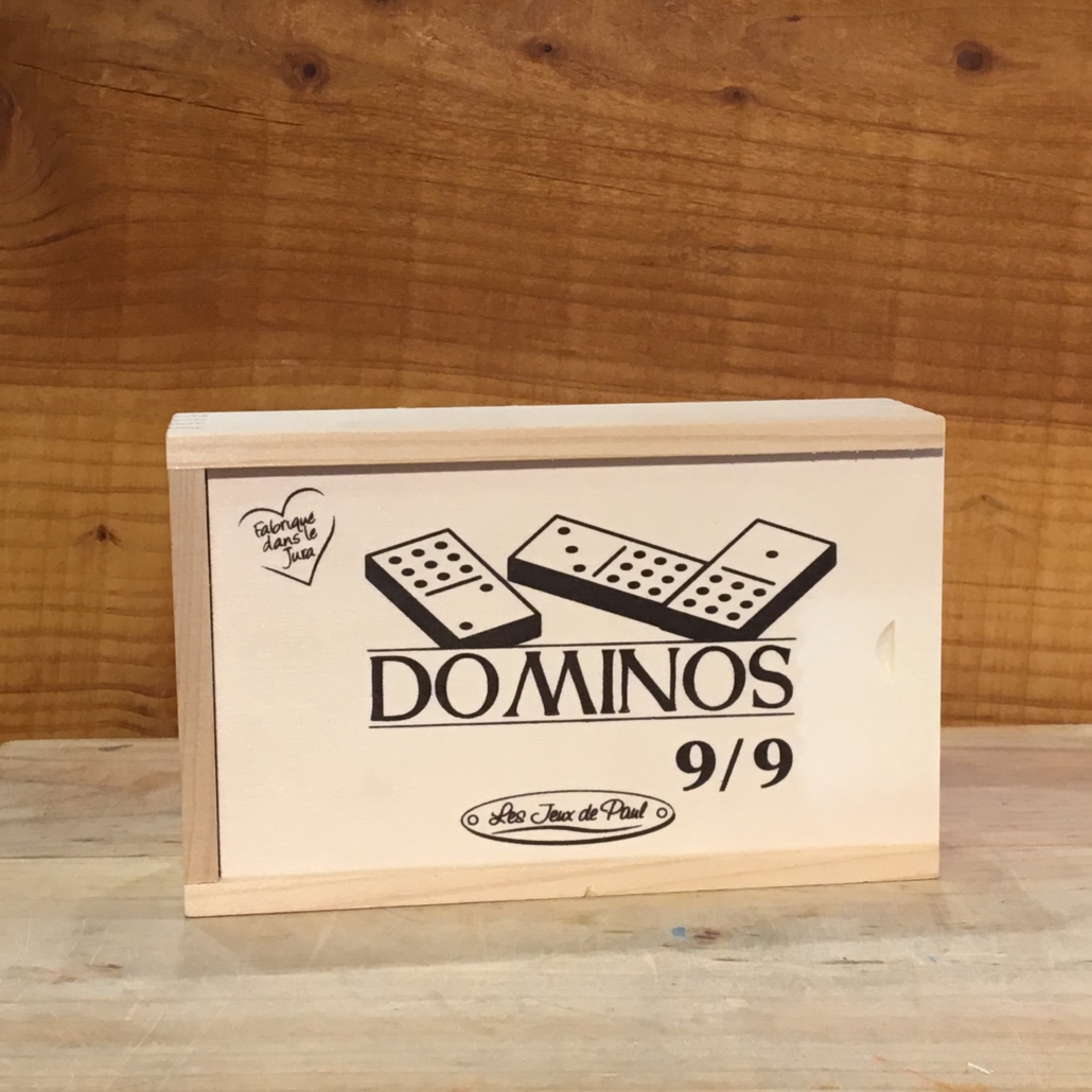 jeu de dominos en bois - fabriqué en France -achat en ligne sur